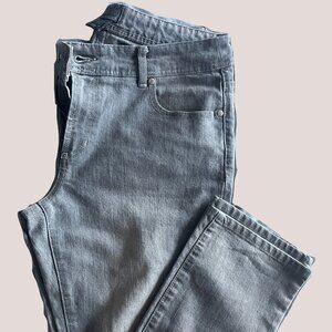 Additions by Chico's Women’s Gray Jeans with Rhinestone/Crystal detail on pocket